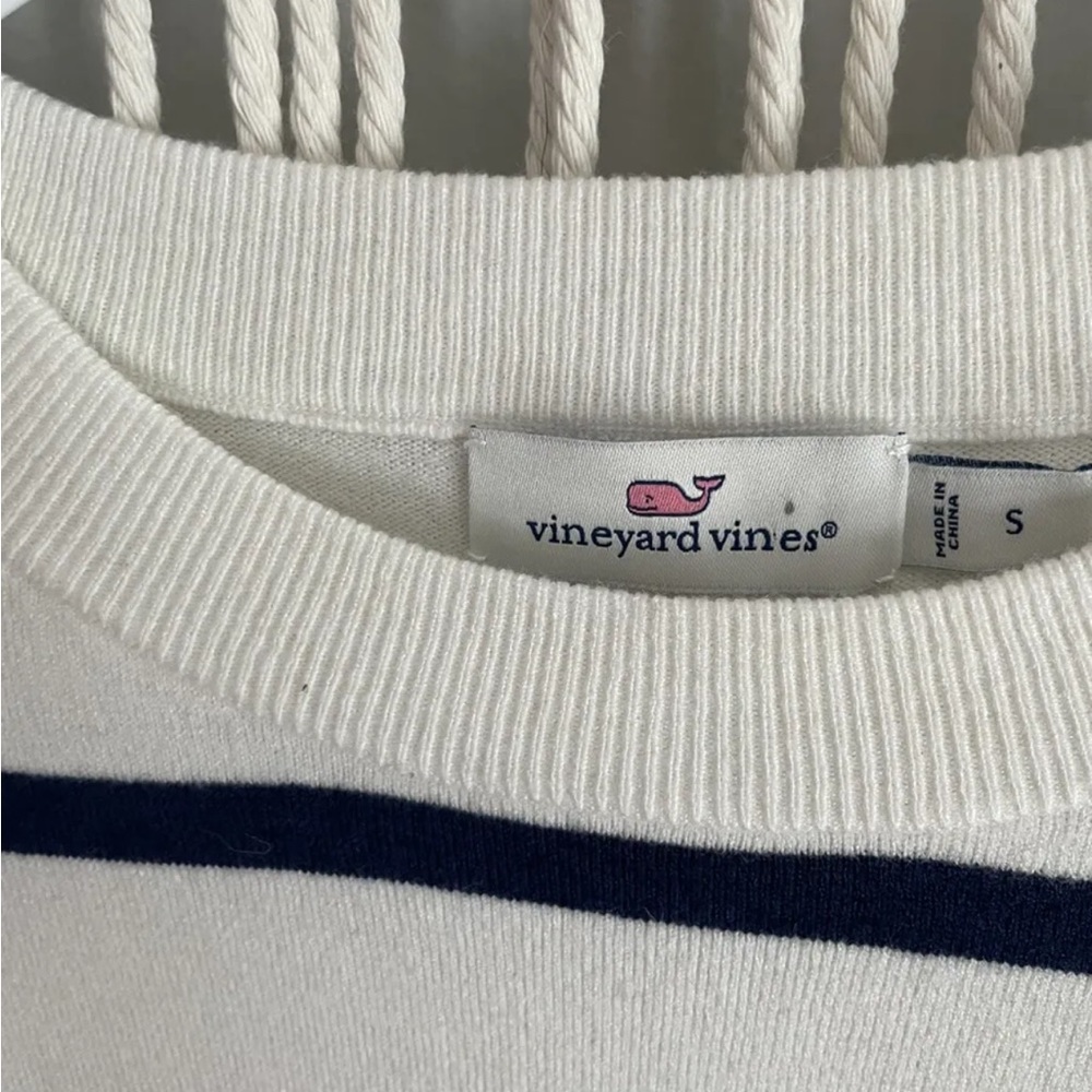 Vineyard Vines Striped Patch Pocket Small Sweater - image 3